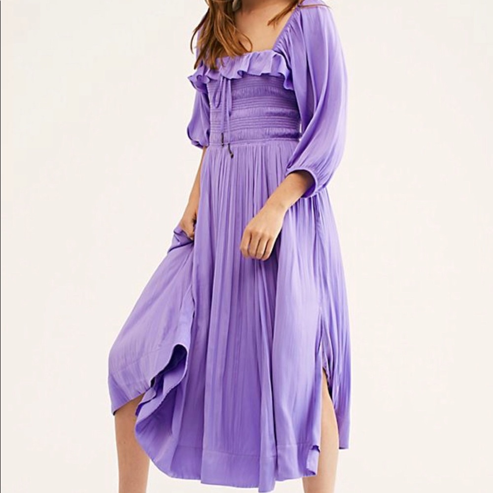 Shiny Oasis Midi Dress